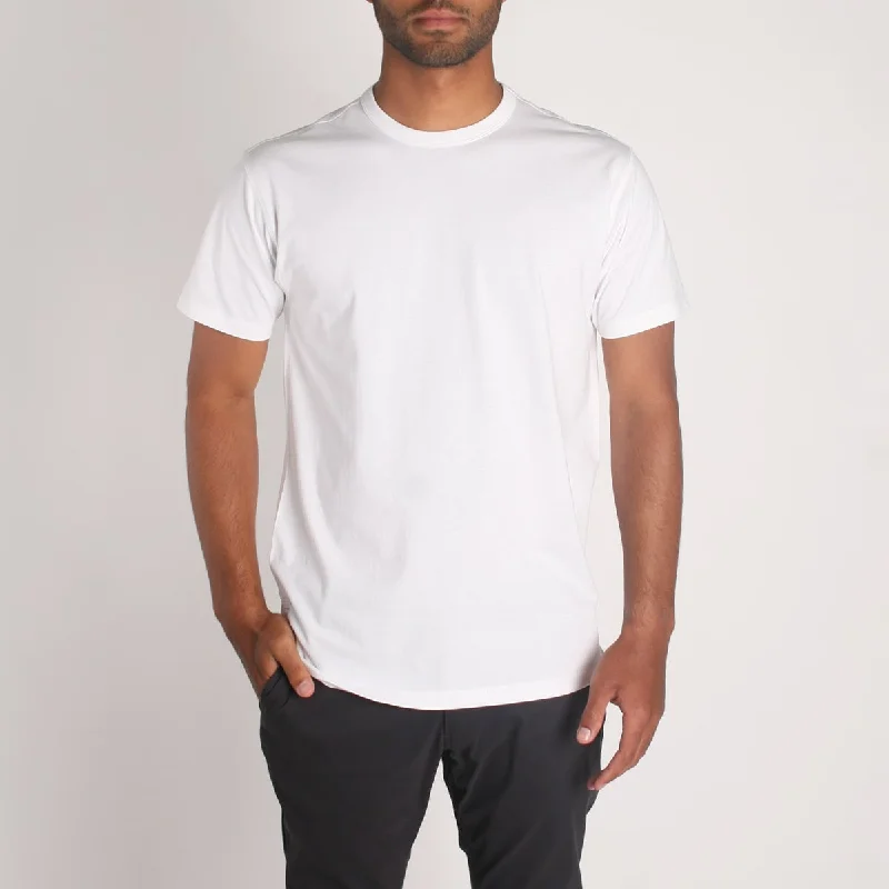 Density Premium T-Shirt White Chenille Brocade Lace