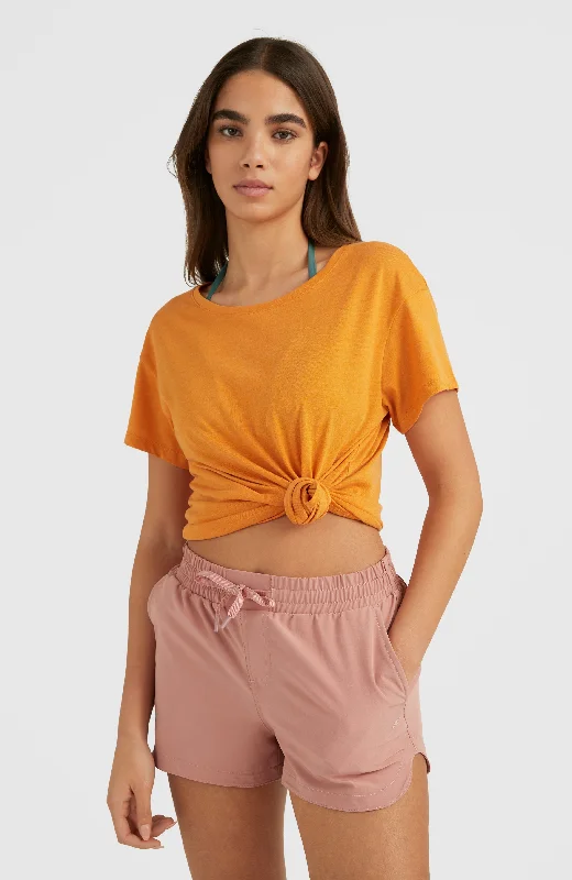 ESSENTIALS T-SHIRT SHORT SLEEVE Ribbed T-Shirt High Neck Heavyweight