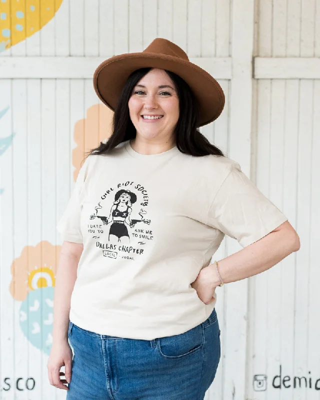Girl Riot Society Waco Chapter Tees Ribbed Striped Patterned
