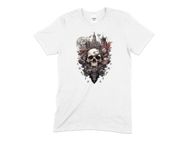 Gothic Skull Unisex T-Shirt Cozy Warm Stylish