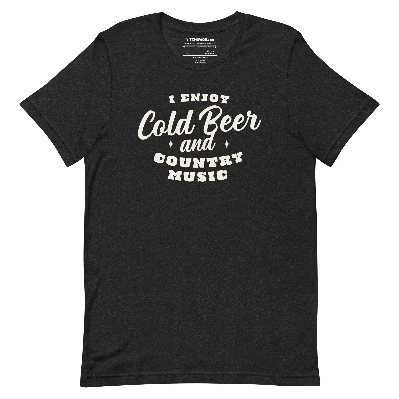 Cold Beer & Country T-shirt Terry Blend Velvet Blend Canvas Blend