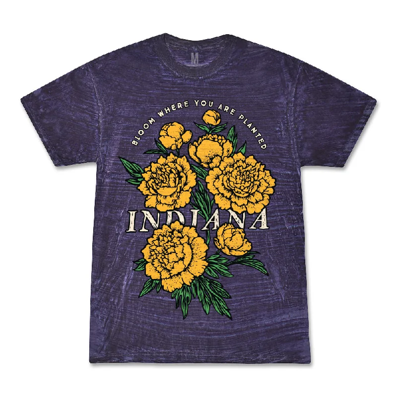 IN Bloom Tie Dye Tee Solid Print Embellished