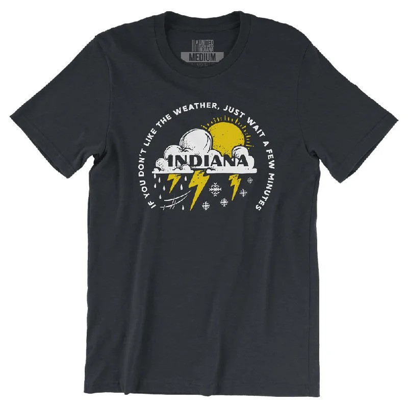 Indiana Weather Tee Notch Collar Peter Pan Collar Cowl Neck
