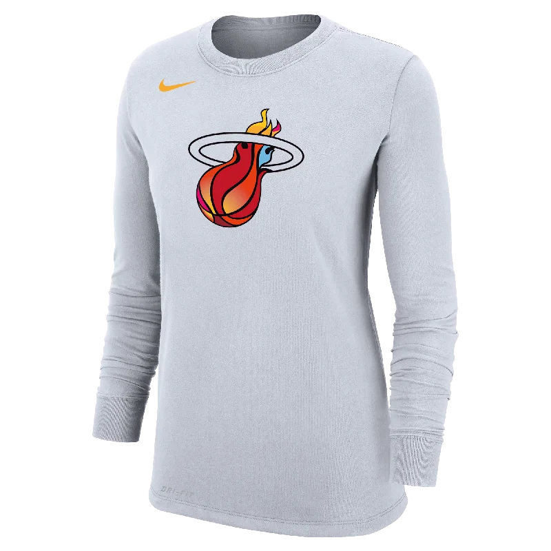 Nike Miami Mashup Vol. 2 Women's Long Sleeve Tee Beaded Sequined Faux Fur