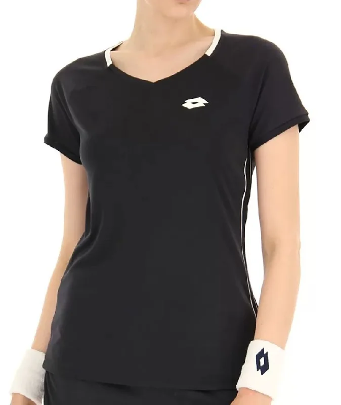 Lotto 215434 Squadra W Ii Tee Black Anti-Shrink Durable Soft