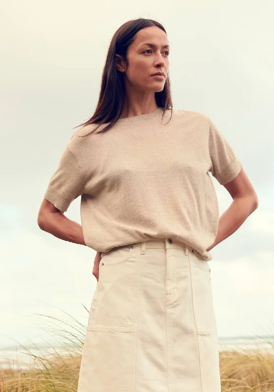 Lucy Knit Tee Collared Crew Neck Turtle Neck