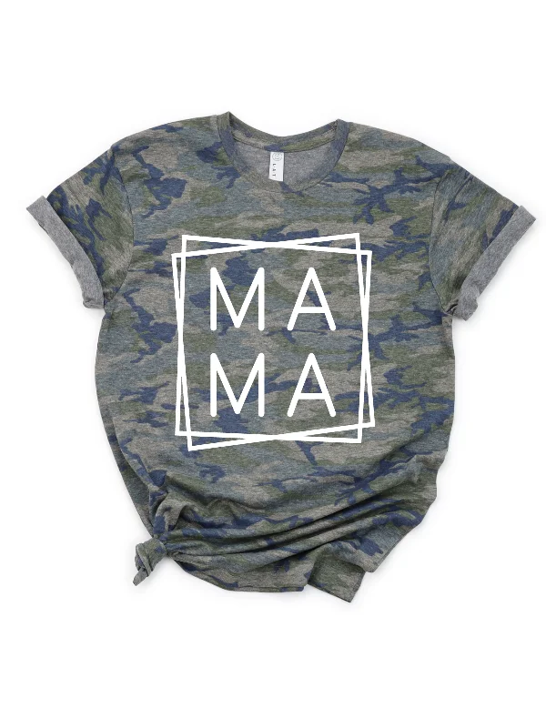 Mama Camo Tee Layered Multi-layer Single Layer