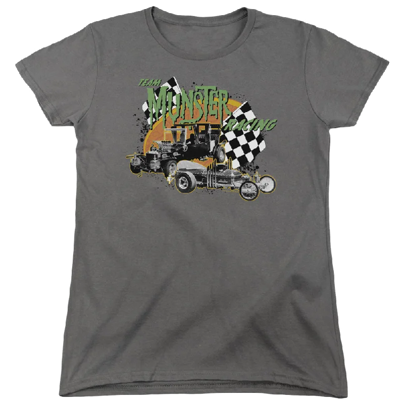Munsters, The Munster Racing - Women's T-Shirt Hooded Caped Shawl Collar
