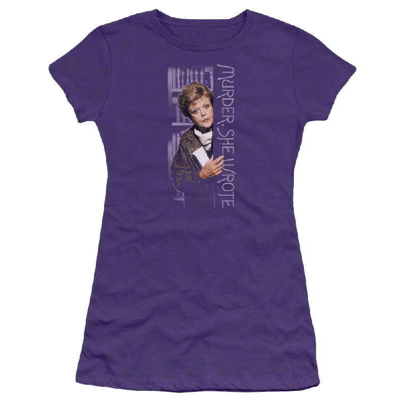Murder She Wrote Around The Corner - Juniors T-Shirt Fleece Fabric Down Fabric Feather Fabric