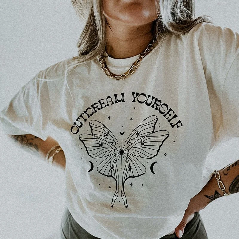 Outdream Yourself Lightweight Tee Thin T-Shirt Open Front Quick Dry