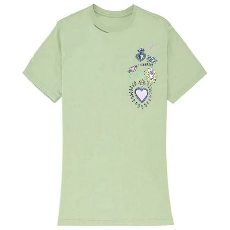 Replay W3566A Ladies Tee Lime Rayon Velvet Corduroy