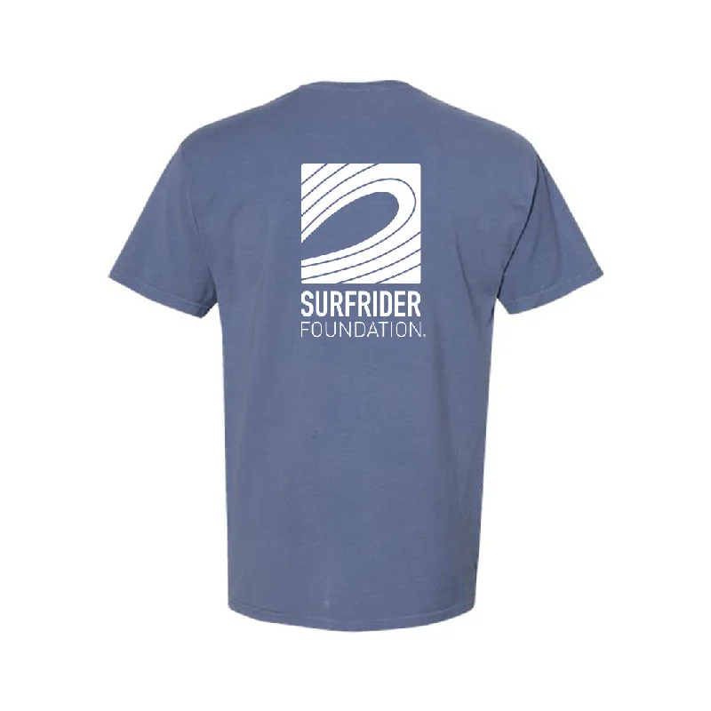 Saltwater Logo Tee V-Neck T-Shirt Long Sleeve Cotton
