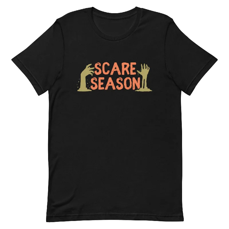 Scare Season Black Unisex t-shirt Collared Crew Neck Turtle Neck