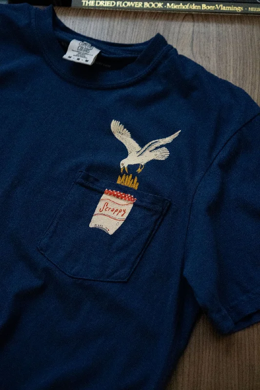 Scrappy Seagull Pocket Tee Terry Blend Velvet Blend Canvas Blend