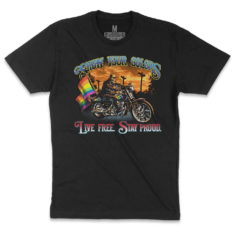 Show Your Colors Tee Mesh Blend Leather Blend Suede Blend