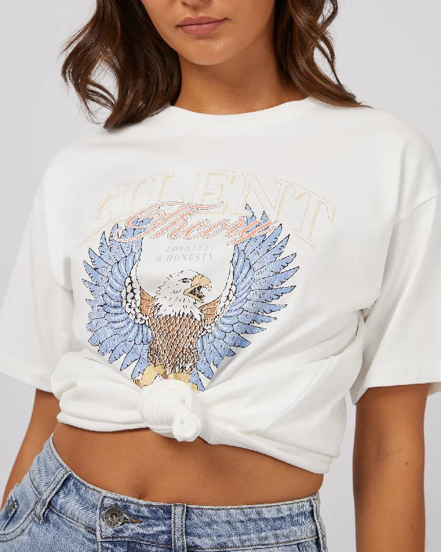 Silent Theory Open Wings Tee - White Fashionable Trendy Casual