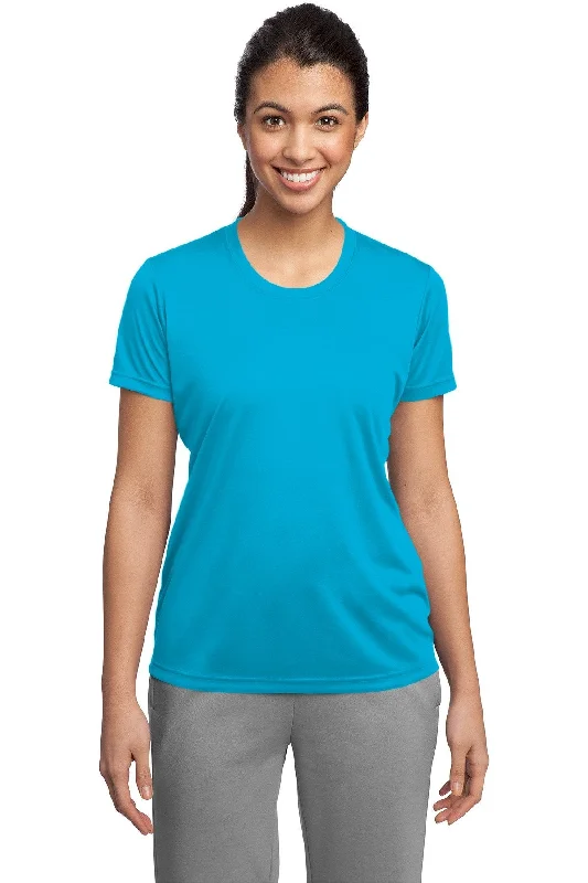 Sport-Tek Ladies PosiCharge Competitor Tee LST350 Atomic Blue Mesh Canvas Denim