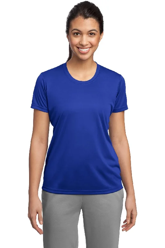 Sport-Tek Ladies PosiCharge Competitor Tee LST350 True Royal Solid Color Striped Floral