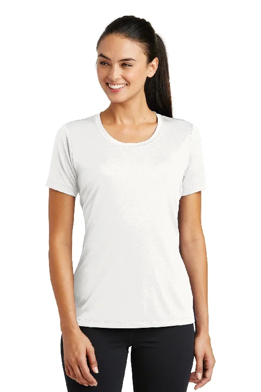 Sport-Tek Ladies PosiCharge Tough Tee LST320 White Lace Blend Ribbed Blend Corduroy Blend