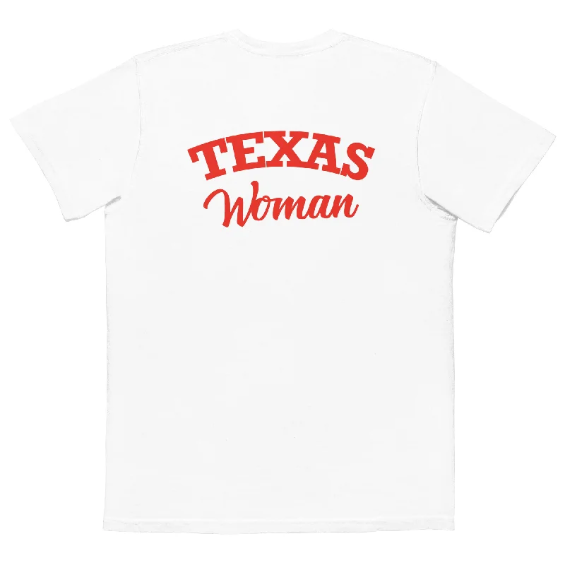 Texas Woman Comfort Color T-shirt Ribbed T-Shirt High Neck Heavyweight