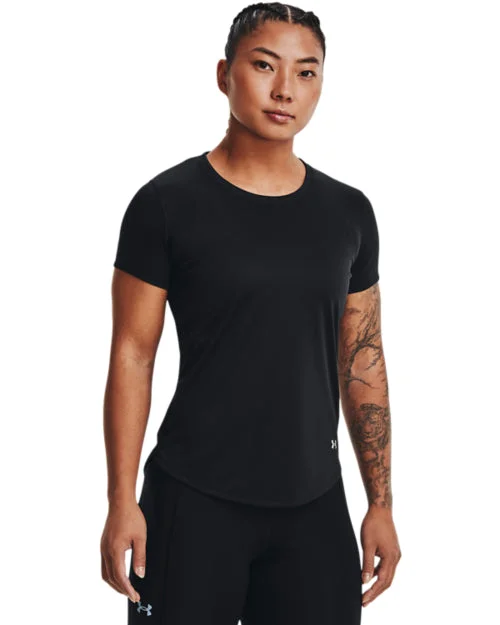 Under Armour Speed Stride Tee Black Basic T-Shirt Crew Neck Short Sleeve