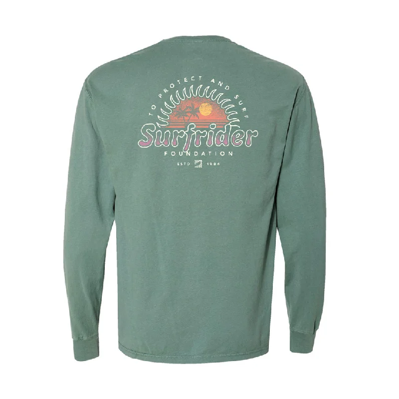 Vintage Long Sleeve Tee (cypress green) Knit Fabric Woven Fabric Fleece Fabric