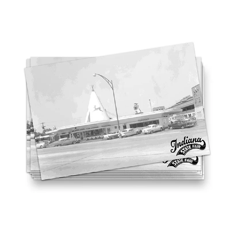 Vintage Tee Pee Restaurant Postcard Terry Blend Velvet Blend Canvas Blend