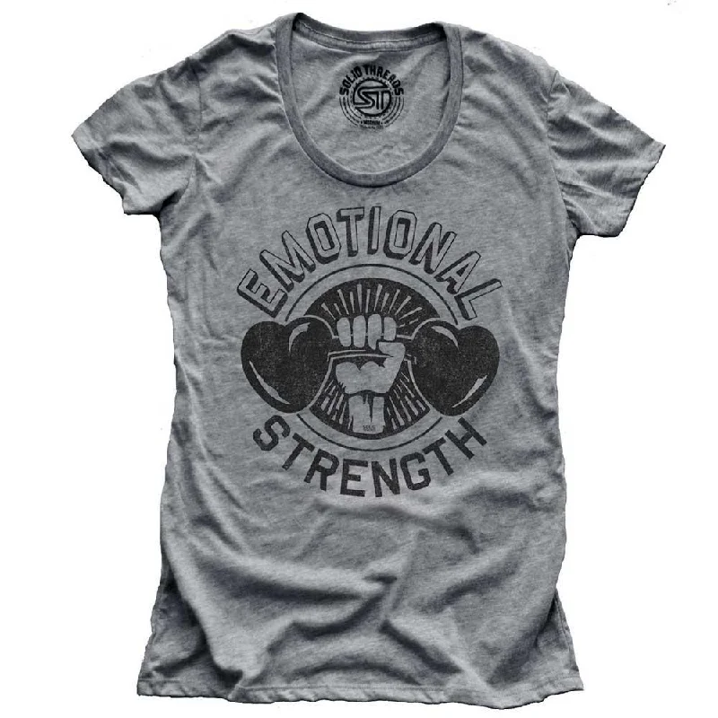 Women's Emotional Strength T-shirt Rayon Velvet Corduroy