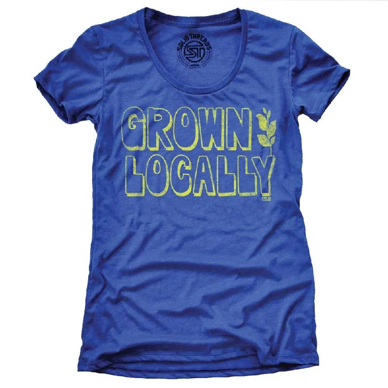 Women's Grown Locally T-shirt Polka Dot Checkered Tartan