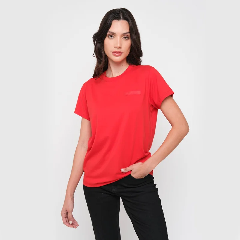 Women's Privé Patch Jersey Tee Satin Blend Silk Blend Wool Blend