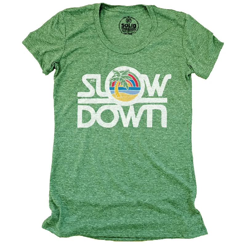 Women's Slow Down T-shirt Nylon Fabric Polyester Fabric Spandex Fabric
