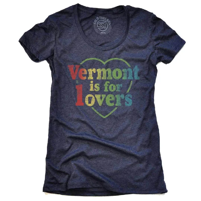 Women's Vermont is for Lovers T-shirt Mesh Fabric Canvas Fabric Denim Fabric