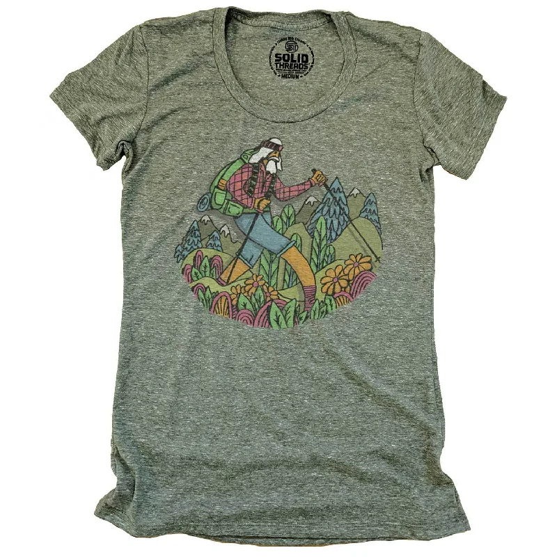 Women's Wise Hiker T-shirt | Design by Dylan Fant Thin T-Shirt Open Front Quick Dry