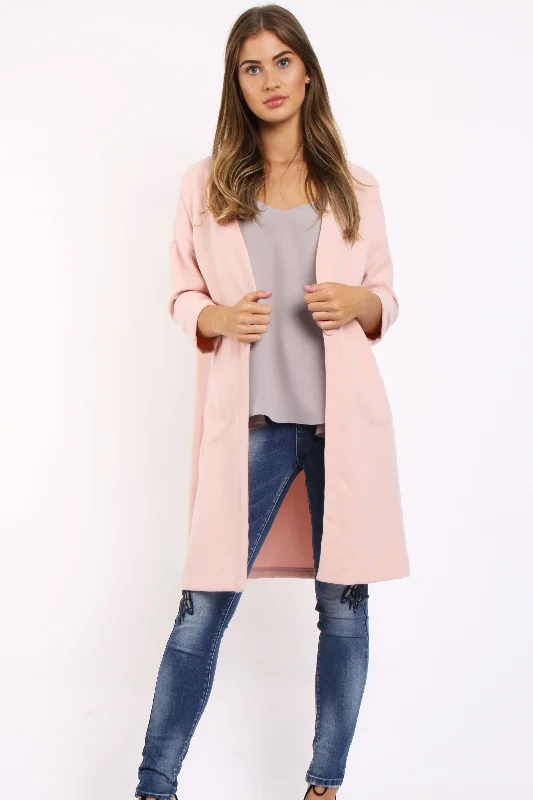 3/4 length Sleeve Longline Blazer Jacket Striped Jacket Polka Dot Jacket Floral Jacket