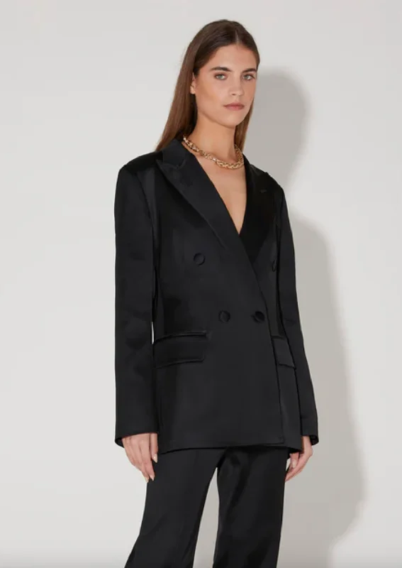 Alistair Tailored Jacket - Black Wool Jacket Cashmere Jacket Tweed Jacket