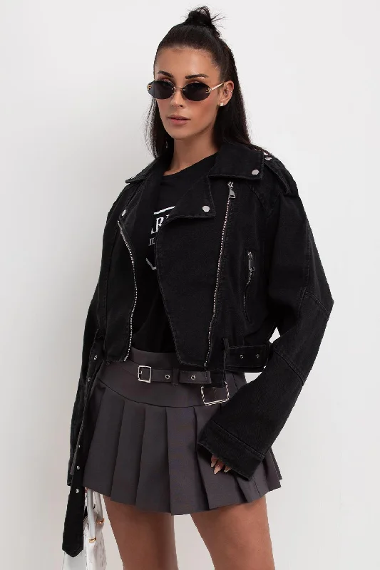 Denim Jacket Black Satin Jacket Silk Jacket Chiffon Jacket
