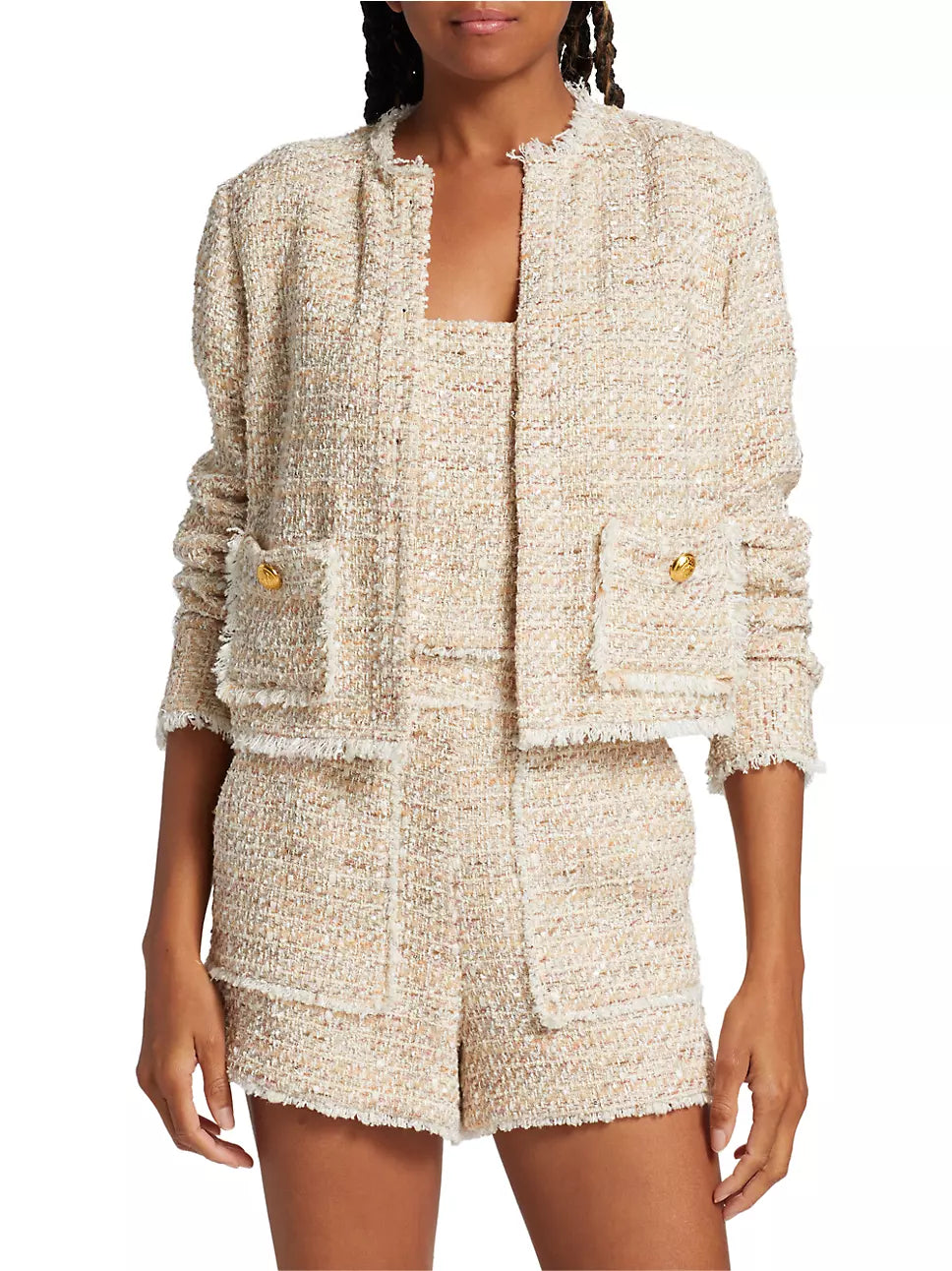 Diaz Jacket - Neutral Multi Cardigan Sweater Pullover