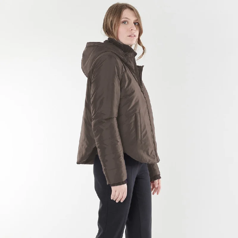 Effie Down Jacket - Choco Anorak Shell Jacket Lightweight Jacket