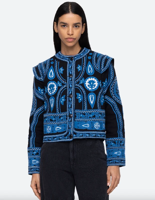 Gael Jacket - Blue Wool Jacket Cashmere Jacket Tweed Jacket