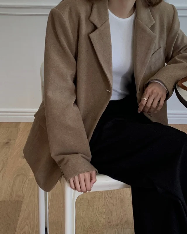 Geneva Wool Jacket - 30% Wool Jersey Jacket Tulle Jacket Batik Jacket