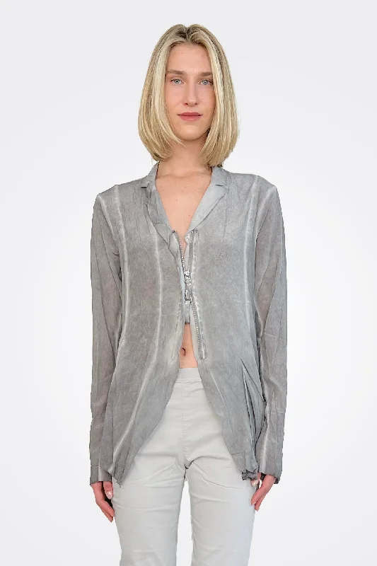 Jagged Silk Jacket - Coal Cloud 70% Anorak Shell Jacket Lightweight Jacket
