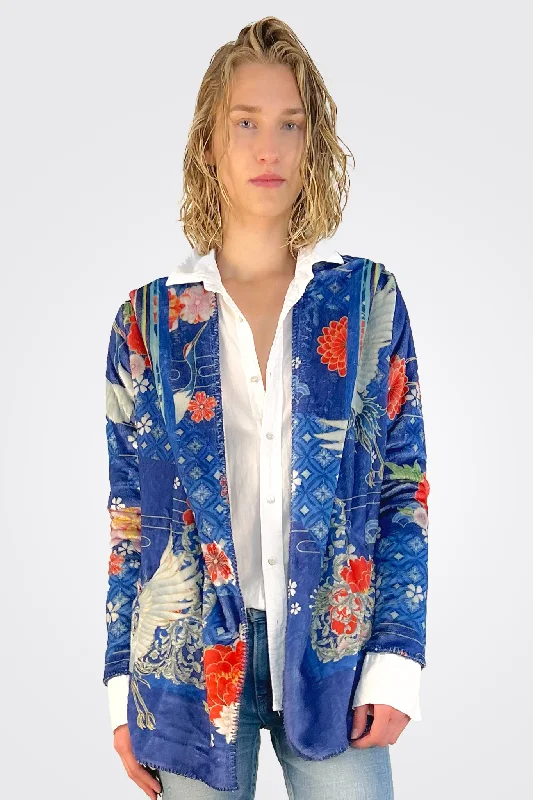 Louie Sherpa Jacket - Multi Nylon Jacket Polyester Jacket Spandex Jacket