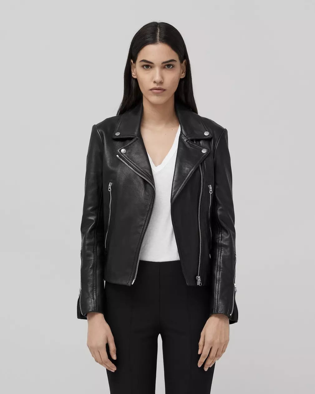 Mack Leather Jacket - Black Print Jacket Jacquard Jacket Patchwork Jacket