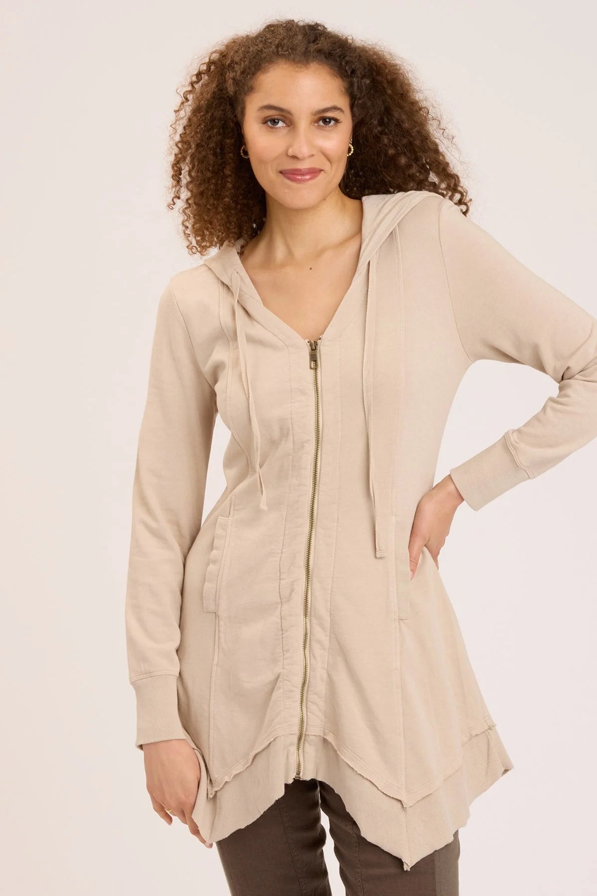 Merchantile Fleece Jacket - Sand Cardigan Sweater Pullover