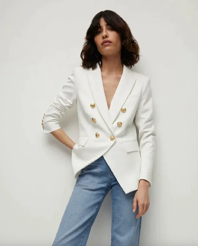 Miller Dickey Jacket - Off White Insulated Jacket Fitted Jacket Loose Jacket