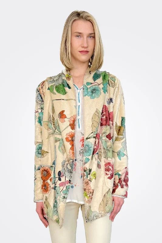 Mosaic Sherpa Reversible Jacket - Multi Plaid Jacket Tartan Jacket Houndstooth Jacket