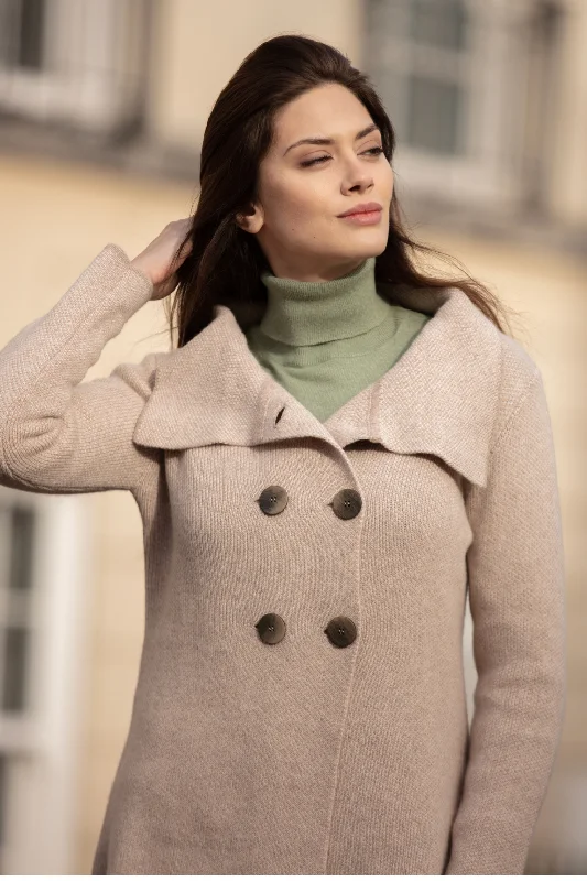 Ladies' Button Jacket Welt Pockets Slit Pockets Flap Pockets