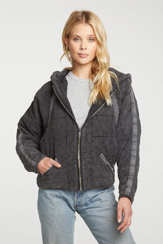 Quilted Heirloom Wovens Long Sleeve Batwing Hooded Zip Up Jacket Tiered Jacket Buttoned Jacket Zippered Jacket Quilted Heirloom Wovens Long Sleeve Batwing Hooded Zip Up Jacket Tiered Jacket Buttoned Jacket Zippered Jacket