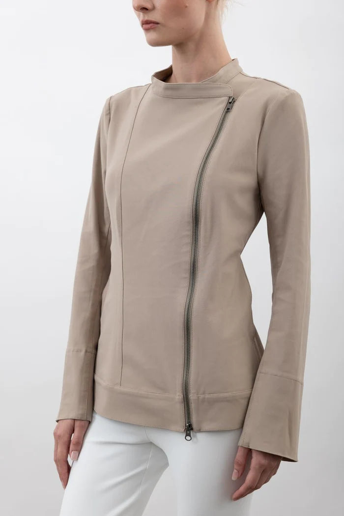 Veracruz Tech Stretch Moto Jacket - Desert Hoodie Zip-Up Jacket Button-Up Jacket