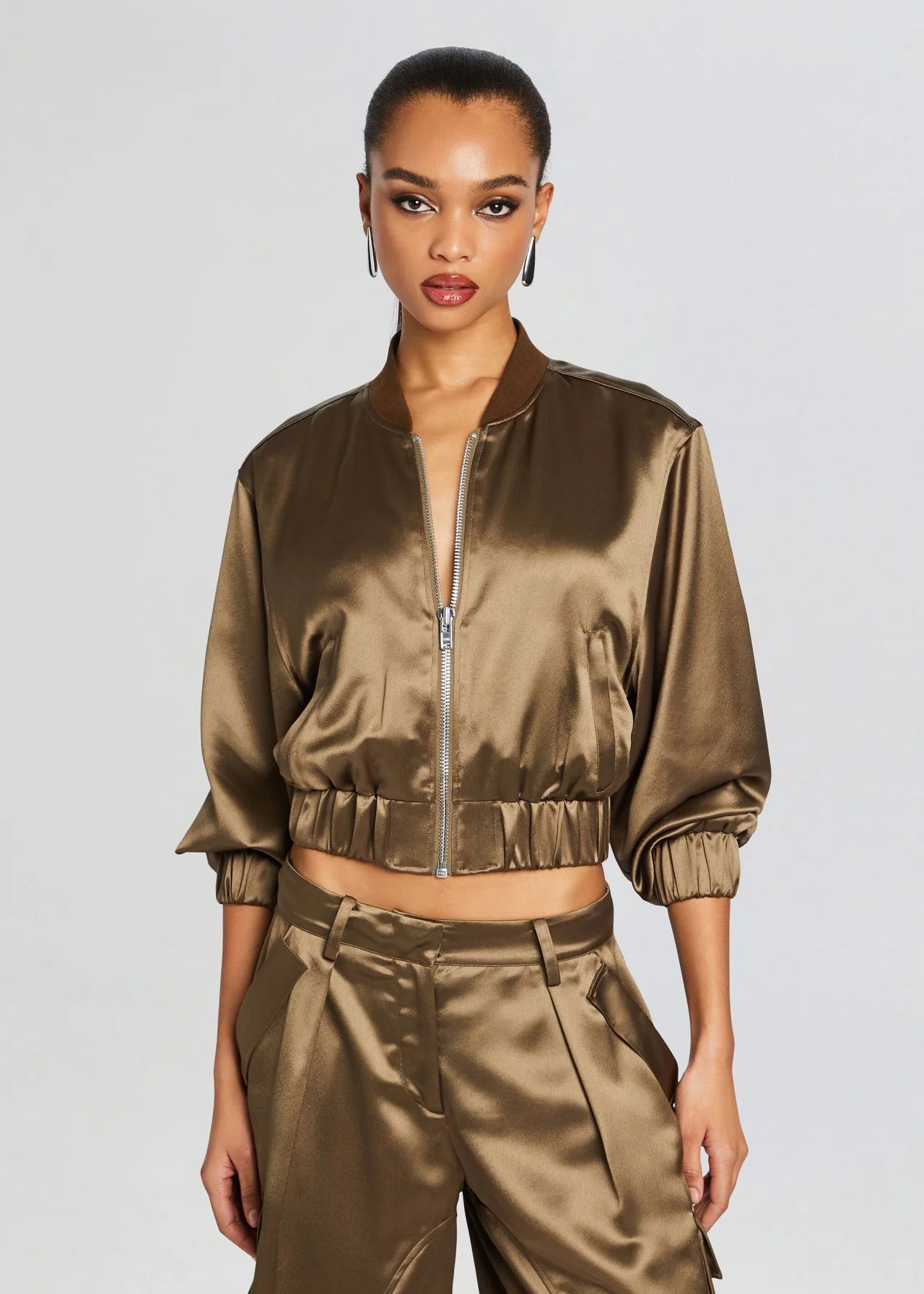 Wes Jacket - Military Green Zippered Jacket Buttoned Jacket Snapped Jacket